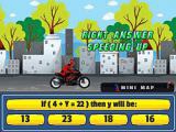 Play Bike racing math: algebra