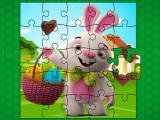 Play Easter bunny eggs jigsaw