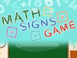 Play Math signs game