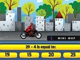 Play Bike racing math subtraction