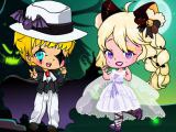 Play Halloween chibi couple