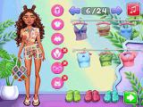 Play Summer coconut girl dress up