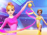 Play Gymnastics girls dress up game