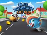 Play Blue mushroom cat run