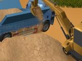 Play Excavator driving challenge