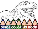 Play Dinos coloring book now
