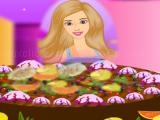 Play Barbie cake decorate