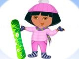 Play Dora ski dress up