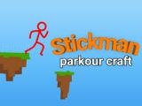 Play Stickman parkour craft