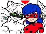 Play Ladybug coloring book with magic pen