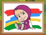Play Masha and the bear coloring book