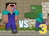 Play Minecraft noob vs zombies 3