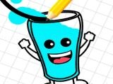 Play Happy glass : fill the glass by draw lines now