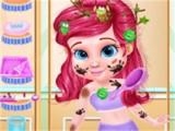 Play Messy little mermaid makeover-game now