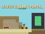 Play Steve go kart portal now