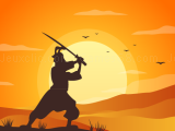 Play Ninja samurai runner online now
