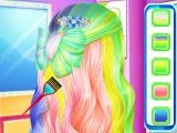 Play Fashion rainbow hairstyle design now