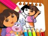 Play Dora the explorer the coloring book now
