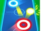 Play Air hockey glow: 2 players now