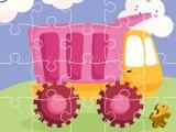 Play Cute kids trucks jigsaw