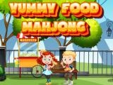 Play Yummy food mahjong