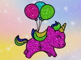 Play Coloring book: glittered unicorns