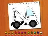 Play Coloring book: excavator trucks now