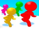 Play Stickmen color run switch