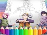 Play Naruto shippuden coloring book: draw book ninja