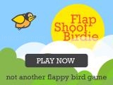 Play Flap shoot birdie mobile friendly fullscreen game
