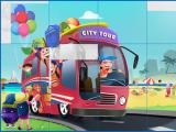 Play Kids and vehicles jigsaw now