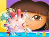 Play Dora hand doctor fun games for girls online now