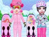 Play Baby taylor skiing dress up now