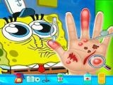 Play Spongebob hand doctor game online - hospital surge now