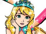 Play Princess coloring book glitter now