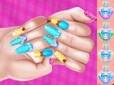Play Princess theme nail art diy now
