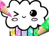 Play Kawaii coloring book glitter now