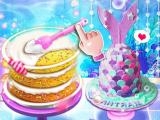 Play Unicorn chef mermaid cake now