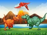Play Colorful dinosaurs match 3