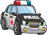 Play Cartoon police cars puzzle