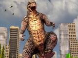 Play Monster dinosaur rampage city attack