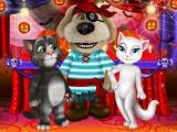 Play Talking tom and angela halloween party now