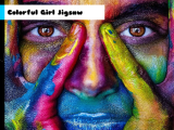 Play Colorful girl jigsaw