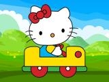 Play Hello kitty car jigsaw
