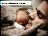 Play Cute child-dad jigsaw now