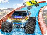 Play Monster truck water surfing : truck racing games now