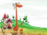 Play Cartoon giraffe puzzle now