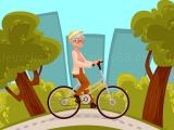 Play Happy bike riding jigsaw now