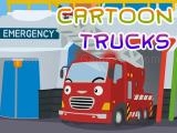 Play Cartoon trucks jigsaw now