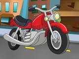 Play Cartoon motorbike jigsaw now